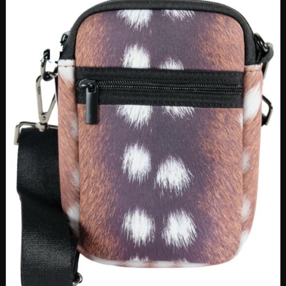 parker & hyde Other - Parker & Hyde Axis Cellphone Bag Stylish Brown Crossbody Bag 100% Neoprene Body
